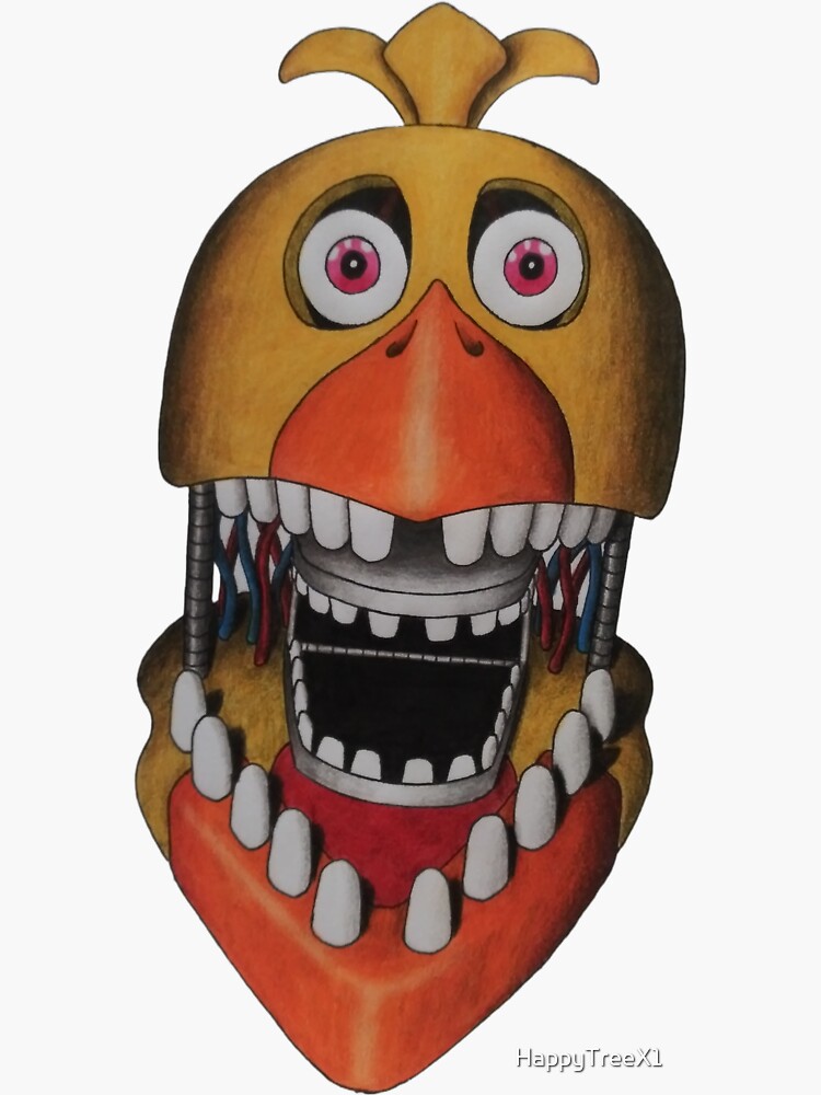 FNAF Nightmare Chica Sticker for Sale by Nav19at0r