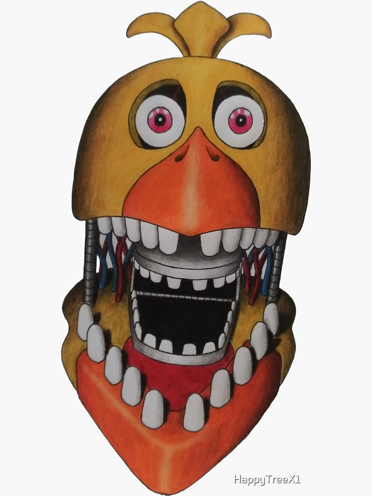 Withered Chica Fnaf World Sticker - Withered Chica Withered Chica -  Discover & Share GIFs