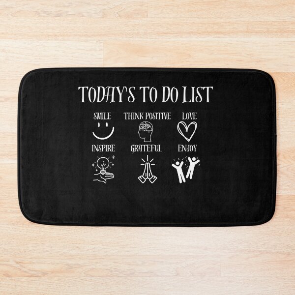 Item preview, Today's to do list, smiling,think positive ,love,inspire, grateful,enjoy life,  designed and sold by Mirwais Roshan.