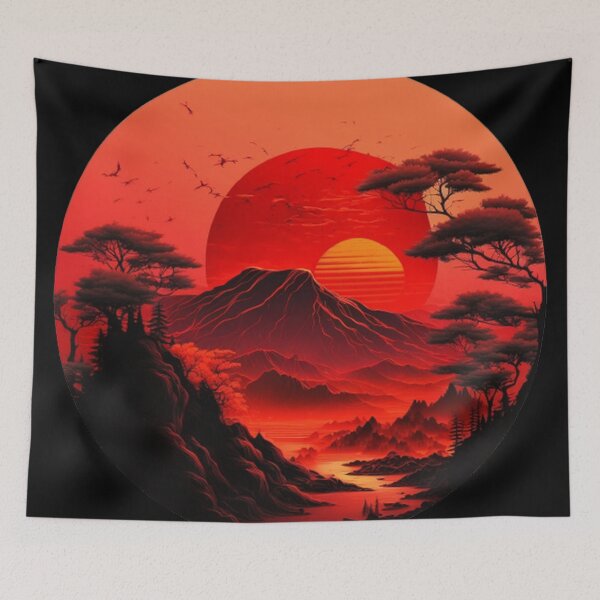 Item preview,  "Harmony in Sakura: Captivating Japanese Landscapes on Redbubble" designed and sold by DesignHeaven24.