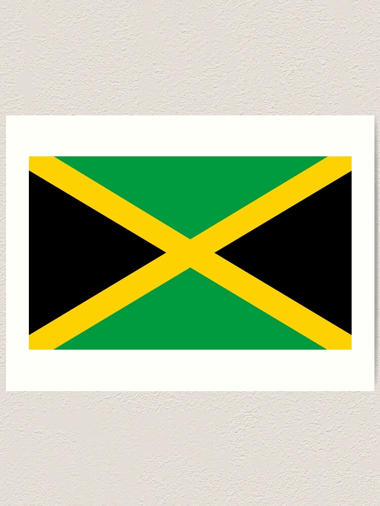 Jamaican National Flag Art Print By Identiti Redbubble