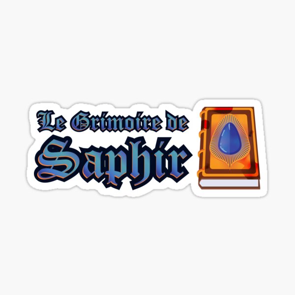 Item preview, Le Grimoire de Saphir (logo) designed and sold by Adleiz.