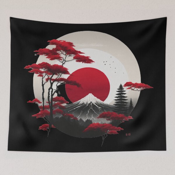 Item preview,   "Harmony in Sakura: Captivating Japanese Landscapes on Redbubble" designed and sold by DesignHeaven24.
