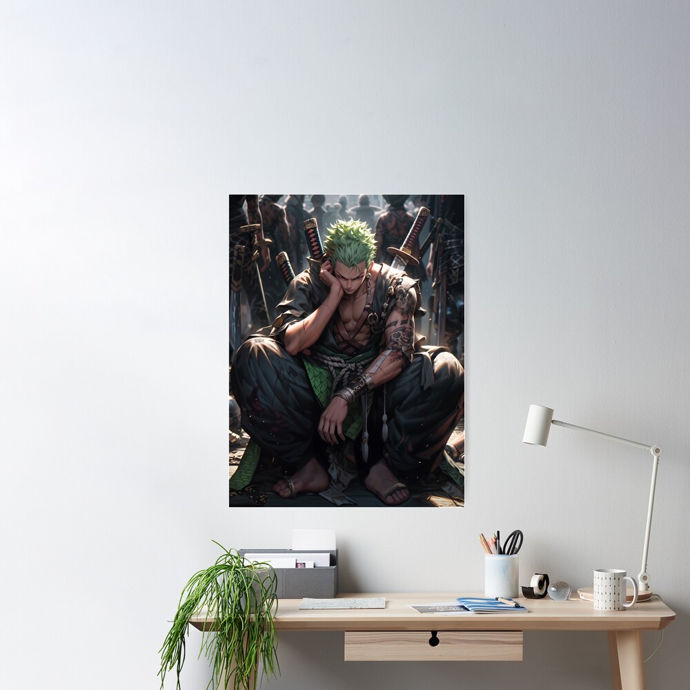 zoro one piece Poster by Marlow31