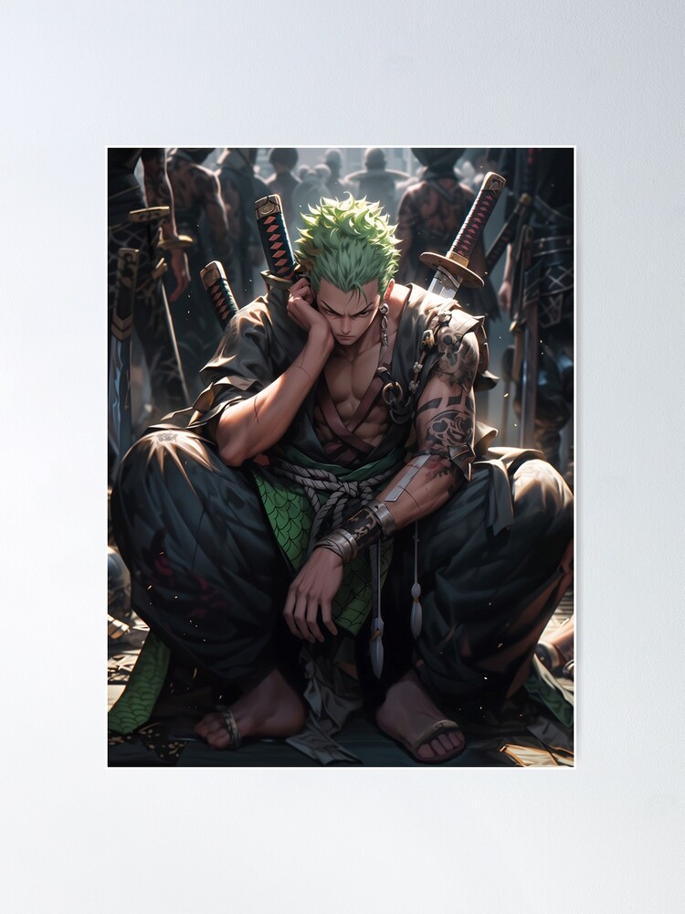 zoro one piece Poster by Marlow31