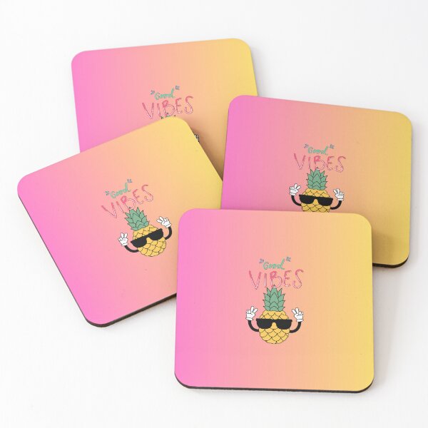 Item preview, Good Vibes pineapple in sunglasses.  designed and sold by PodXDesigns.