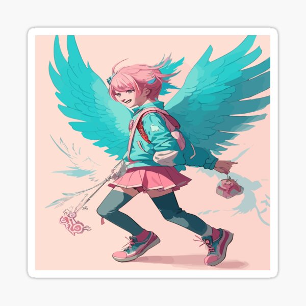 Artikel-Vorschau von Kopie von Wings of Joy: Pastellzeichnung, inspiriert von Hirohiko Araki, designt und verkauft von AFUNARTZ.