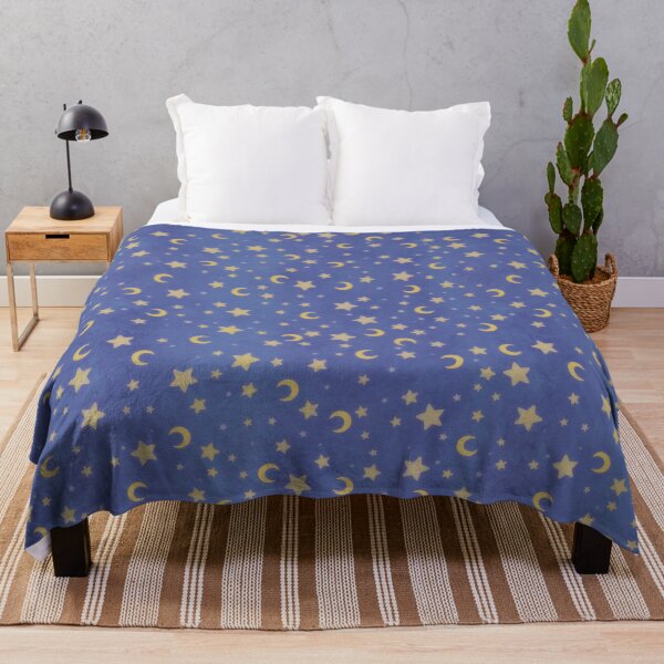 Item preview, Simple cute Lilac blue moon and stars designed and sold by Midsea.