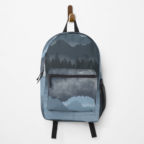 Item preview, Moonlit Mountain and Lake Landscape designed and sold by OldWrensAlley.
