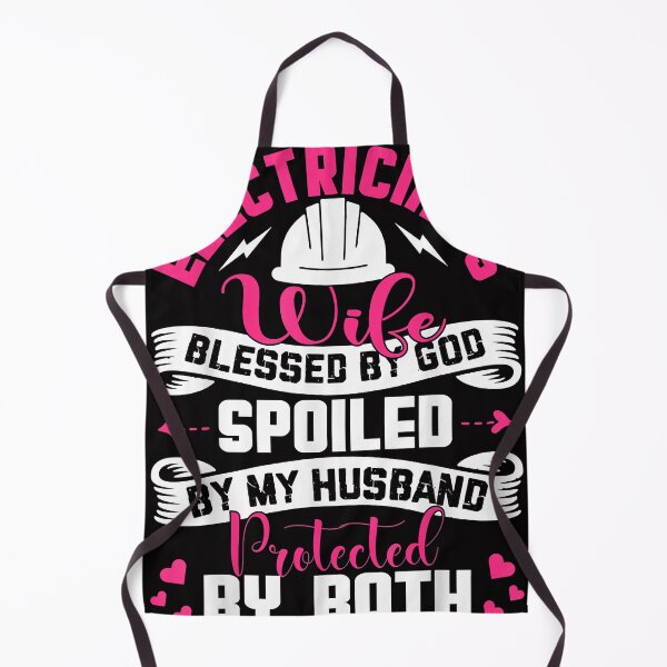 Item preview, Electrician Wife Shirt Blessed By God Spoiled By My Husband designed and sold by yakumbrona3.