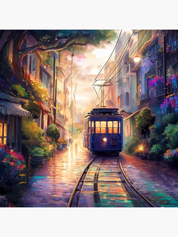 Thumbnail 3 of 3, Poster, Tram Ride designed and sold by cokemann.
