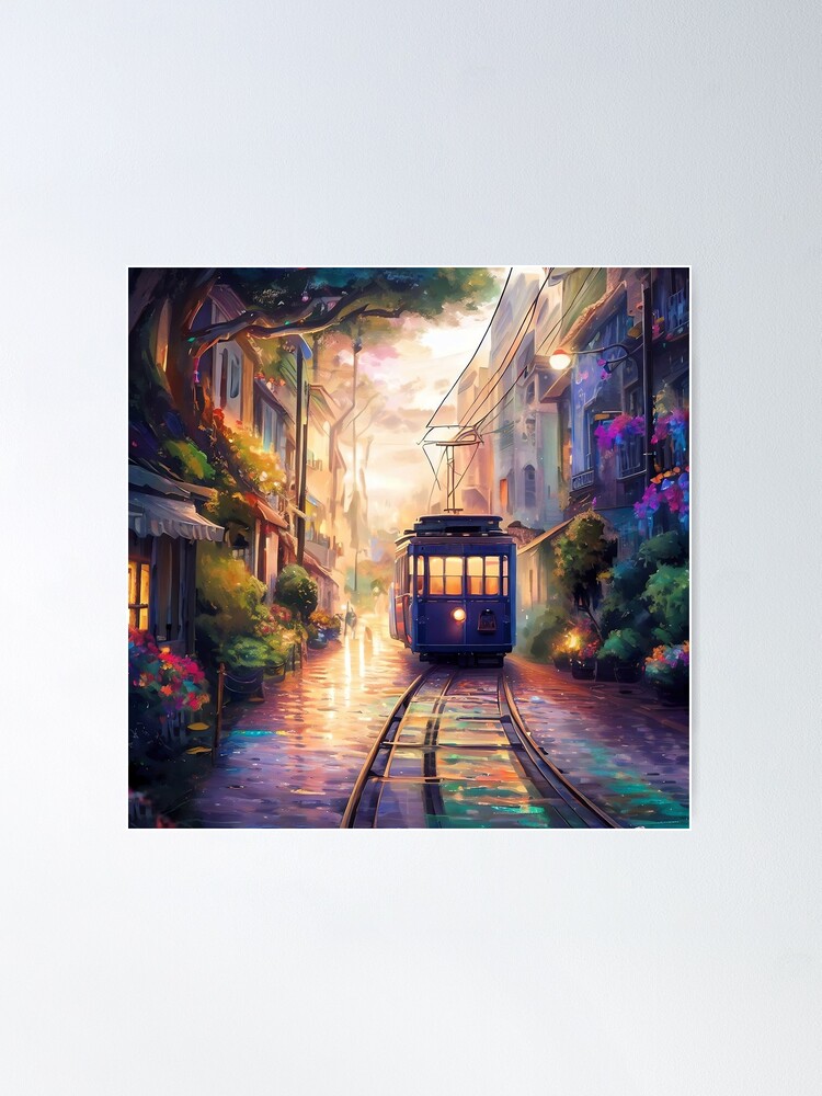 Thumbnail 2 of 3, Poster, Tram Ride designed and sold by cokemann.