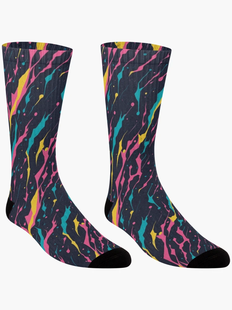 Thumbnail 3 of 5, Socks, Abstract Explosion designed and sold by PatternLounge.