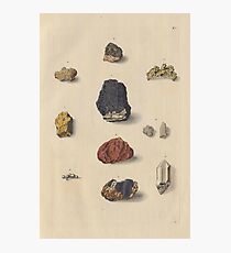 Vintage Mineralien Fotodruck