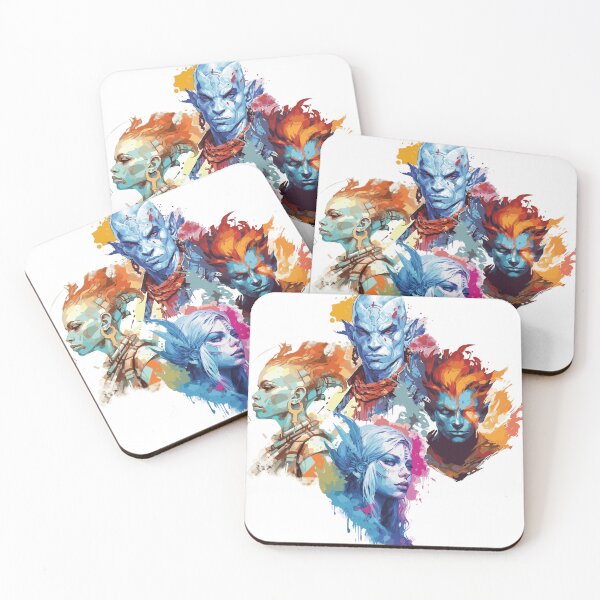 Item preview, Elements United: The Harmonious Genasi Alliance! designed and sold by calharborne.