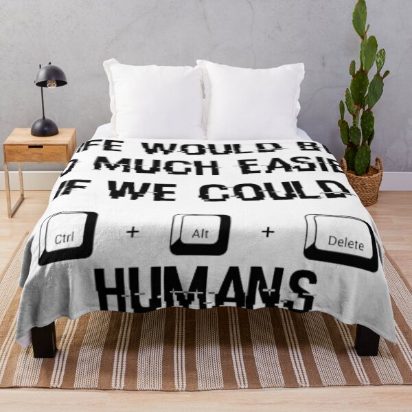 Item preview, Robot ctrl alt delete humans-funny quote designed and sold by RobotAIArt.
