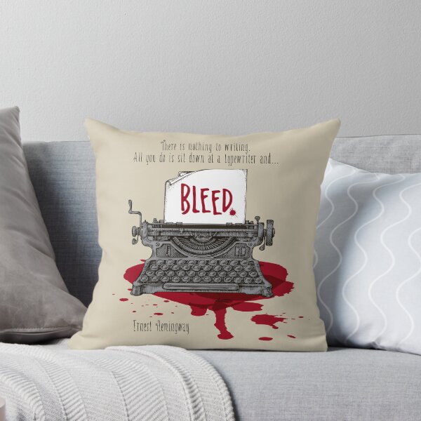 Item preview, Ernest Hemingway – sit at typewriter and bleed designed and sold by studio228.