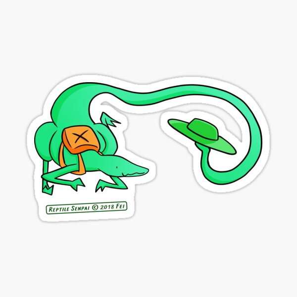 Reptile Senpai S04E01 Sticker