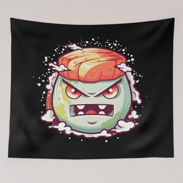 Item preview, Fierce Sushi Delight: Angry Sushi T-Shirt designed and sold by BNCH44.