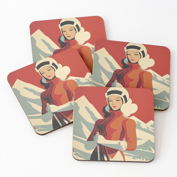 Item preview, La Plagne, France, Ski poster designed and sold by BokeeLee.