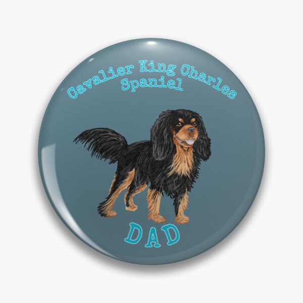 Item preview, Black & Tan Cavalier King Charles Spaniel Dad designed and sold by barksandsqueaks.