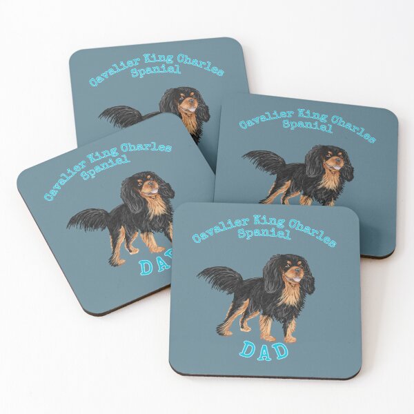 Item preview, Black & Tan Cavalier King Charles Spaniel Dad designed and sold by barksandsqueaks.