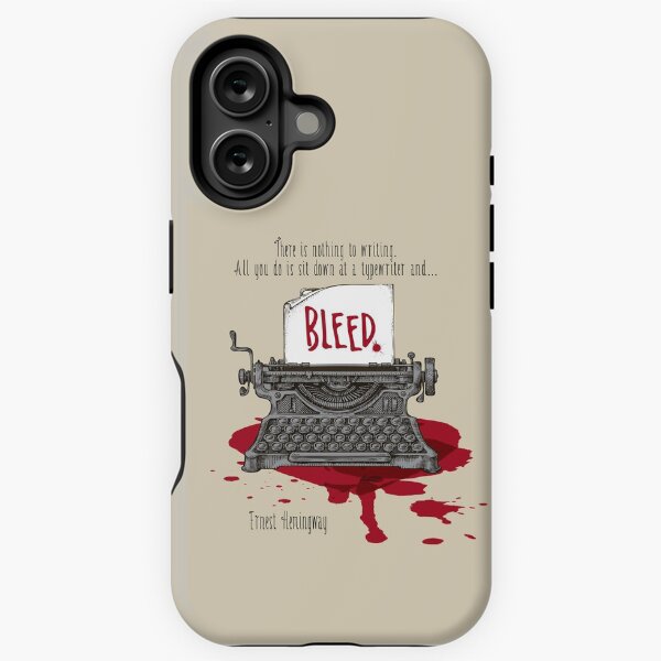 Item preview, Ernest Hemingway – sit at typewriter and bleed designed and sold by studio228.