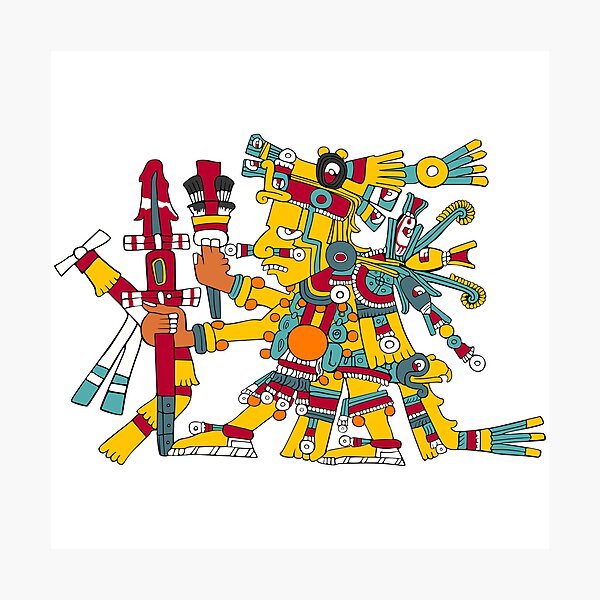 Artikel-Vorschau von Huitzilopochtli – Aztekischer Kriegsgott – Borgia Transparent, designt und verkauft von Aztectees.
