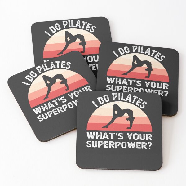 Item preview, I Do Pilates What's Your Superpower? Funny Pilates Workout designed and sold by desimino.