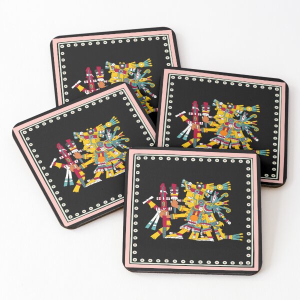 Item preview, Huitzilopochtli - Framed Transparent Aztec God of War designed and sold by Aztectees.