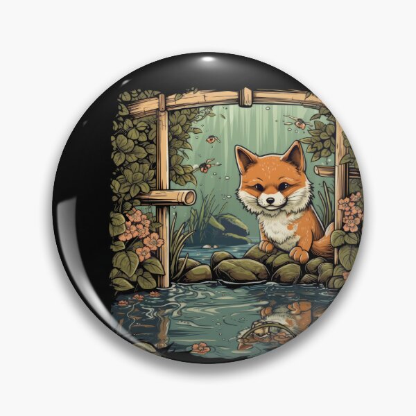 Item preview, Japanese dog Shiba Inu water pond bamboo designed and sold by Naohiro.