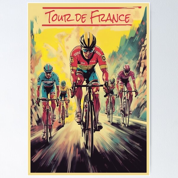 Item preview, Tour de France, Poster designed and sold by BokeeLee.