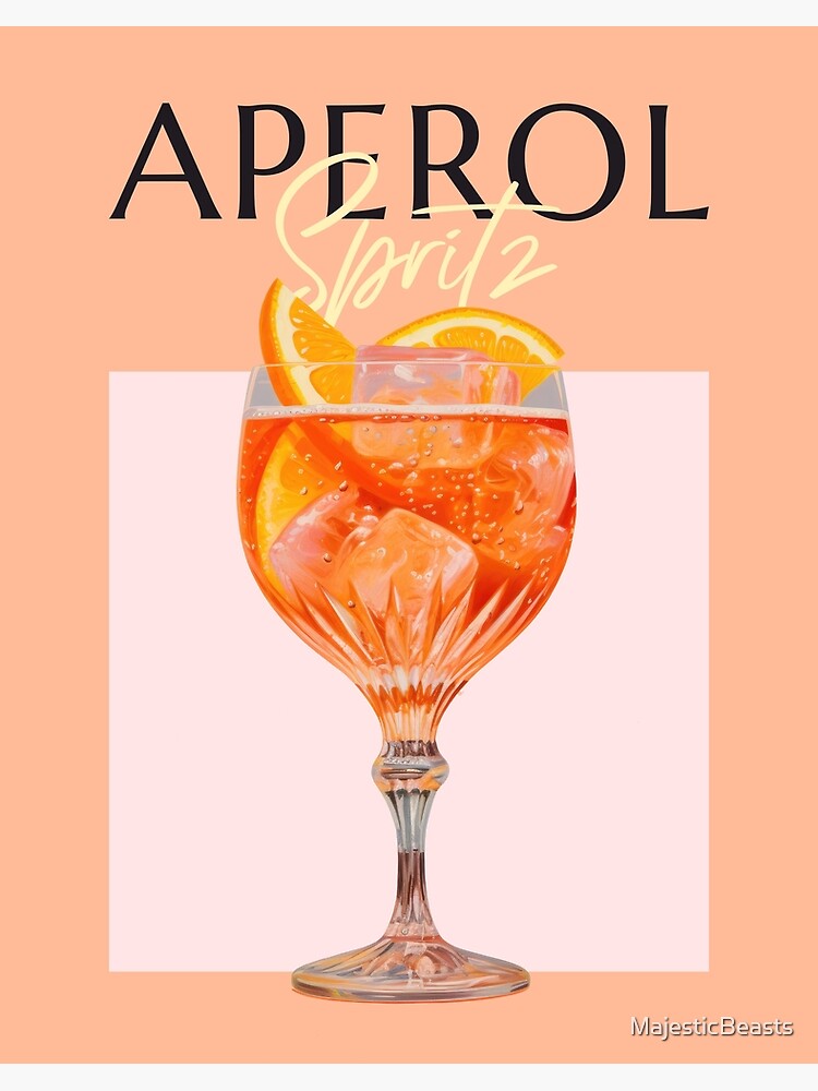 Aperol Spritz in a Glass Art Board Print for Sale by Jay-cm