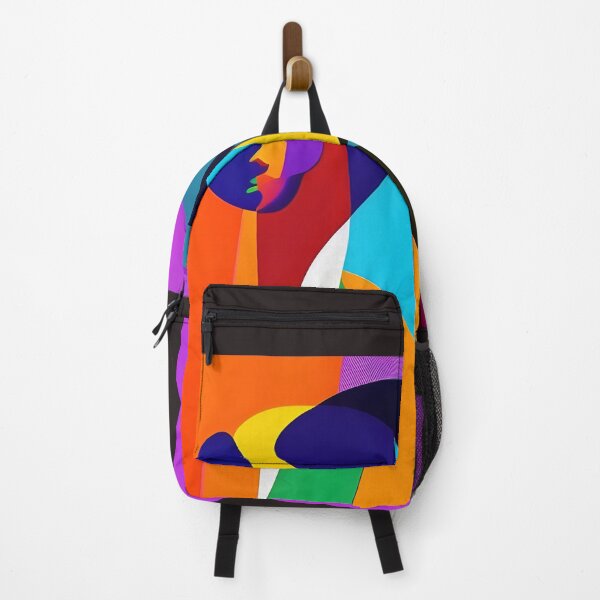 Item preview, Vibrant abstract figures in mid century contemporary style designed and sold by mahercara.