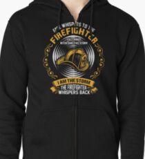 Fate Whispers To The Firefighter You Cannot Withst Zipped Hoodie