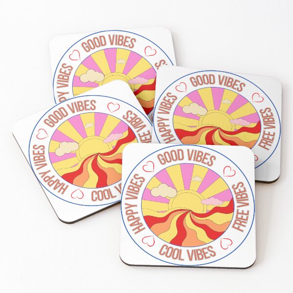 Item preview, Happy vibes retro style designed and sold by Azrou shop.
