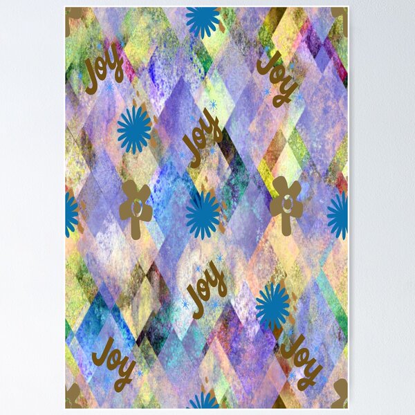 Item preview, Joy Lettering Design graphic design 5, Abstraction, bold colorful abstract playful design inspired by nature designed and sold by Adri Barnard.