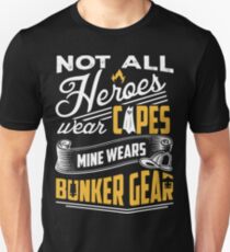 Firefighter - My heroes wears bunker gear Unisex T-Shirt