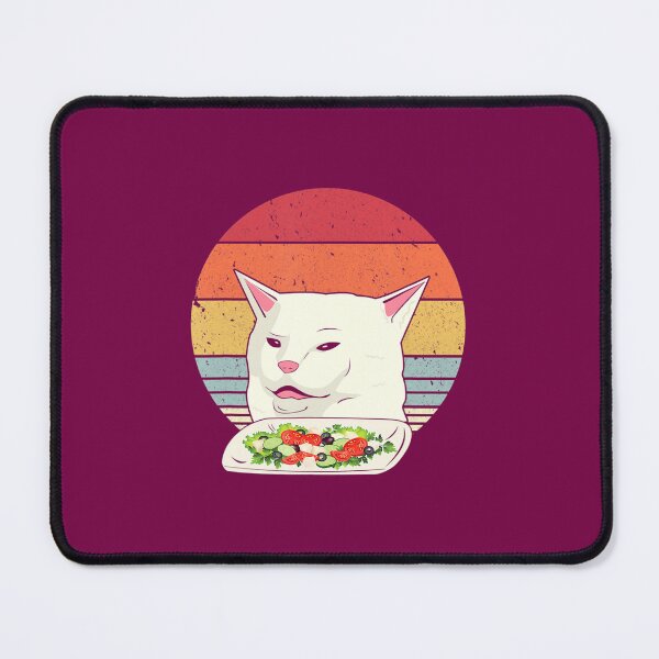 Item preview, Cat Meme Funny, Retro Yelling At Cats Eating Salad designed and sold by gabwtcniyan62.