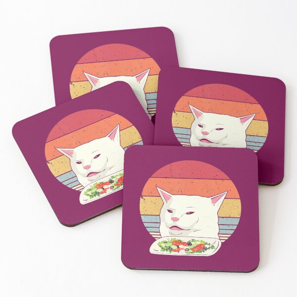 Item preview, Cat Meme Funny, Retro Yelling At Cats Eating Salad 		 designed and sold by gabwtcniyan62.
