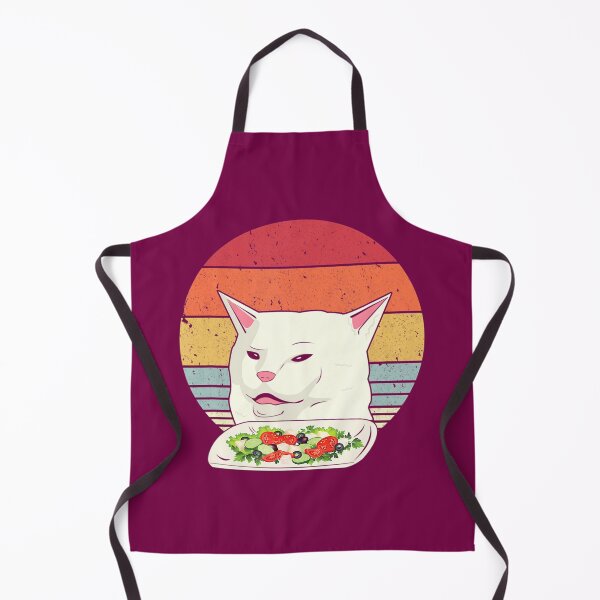 Item preview, Cat Meme Funny, Retro Yelling At Cats Eating Salad designed and sold by gabwtcniyan62.