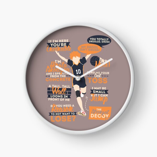 Haikyuu Round Wall Clock Home Decor Wall Clock Gift for Haikyuu Fans