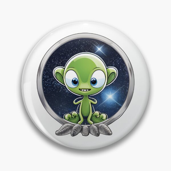 Item preview, cute green alien designed and sold by Mementium.
