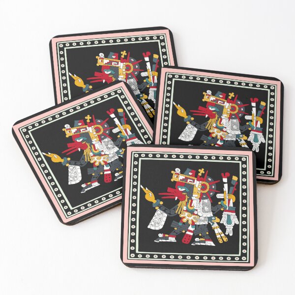 Item preview, Quetzalcoatl Ehecatl - Framed Transparent Aztec God of Life designed and sold by Aztectees.