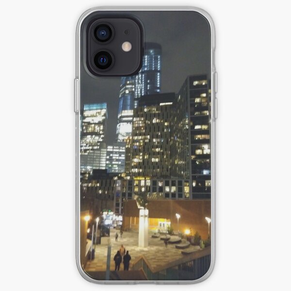 Street, City, Buildings, Photo, Day, Trees, New York, Manhattan, Brooklyn iPhone Soft Case