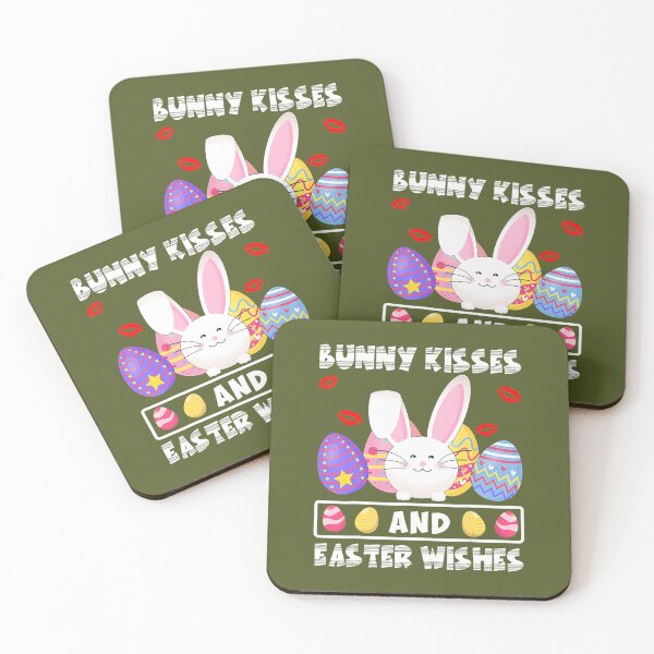Item preview, Bunny Kisses And Easter Wishes Funny Easter Day 		 designed and sold by wlpersaww55.