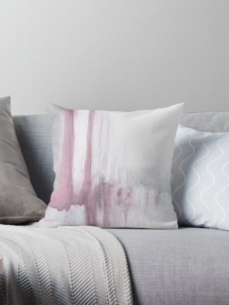 Pink And Grey Pillows Cushions for Sale Redbubble