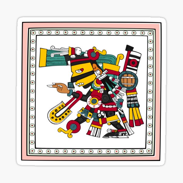 Artikel-Vorschau von Tezcatlipoca – Gerahmter transparenter aztekischer Gott der Nacht, designt und verkauft von Aztectees.