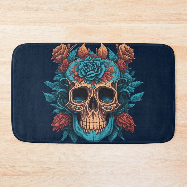 Item preview, Rose-Adorned Skull designed and sold by Magic-almix.