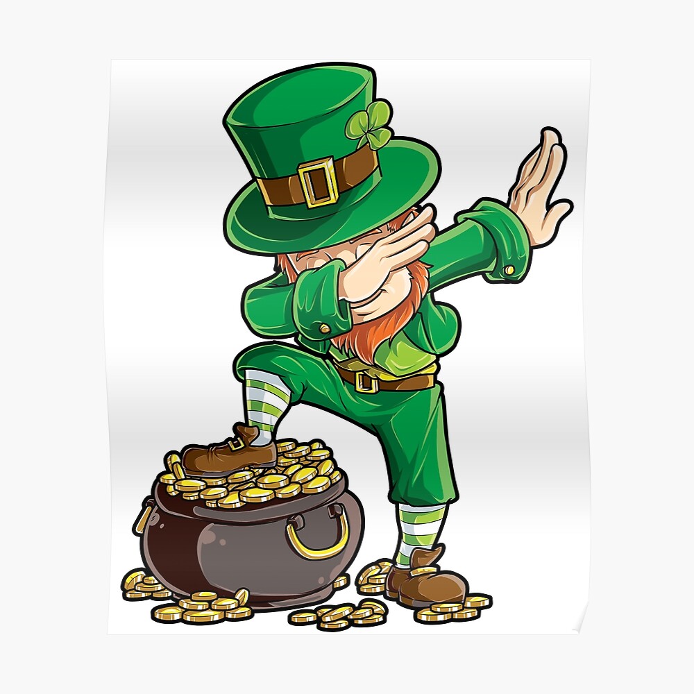 Nice Dabbing Leprechaun Chicago Cubs Happy St. Patrick's Day Shirt